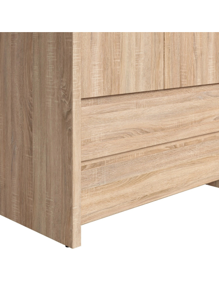 Lincoln 2 Door 2 Drawer Wardrobe - Sonoma Oak