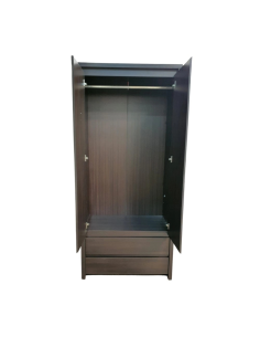 Lincoln 2 Door 2 Drawer Wardrobe - Dark Milano Oak 2