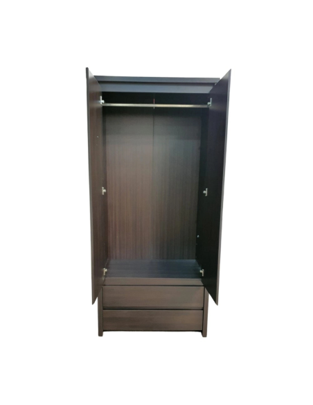 Lincoln 2 Door 2 Drawer Wardrobe - Dark Milano Oak