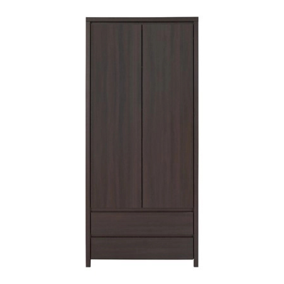 Lincoln 2 Door 2 Drawer Wardrobe - Dark Milano Oak