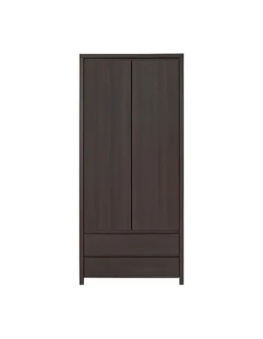 Lincoln 2 Door 2 Drawer Wardrobe - Dark Milano Oak