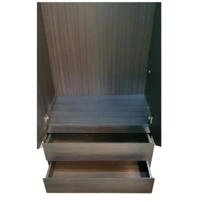 Lincoln 2 Door 2 Drawer Wardrobe - Dark Milano Oak