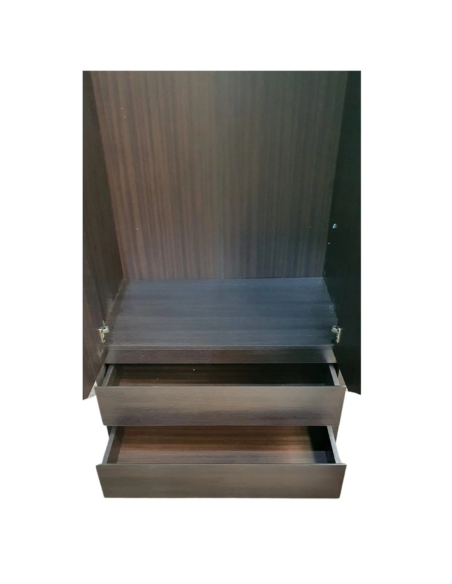 Lincoln 2 Door 2 Drawer Wardrobe - Dark Milano Oak