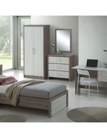Lucy Double Wardrobe - Sonoma/Grey Oak