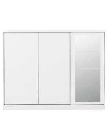 Nevada 3 Door Slider Wardrobe - White Gloss