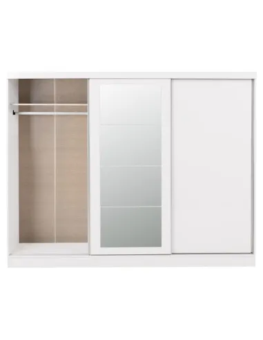 Nevada 3 Door Slider Wardrobe - White Gloss