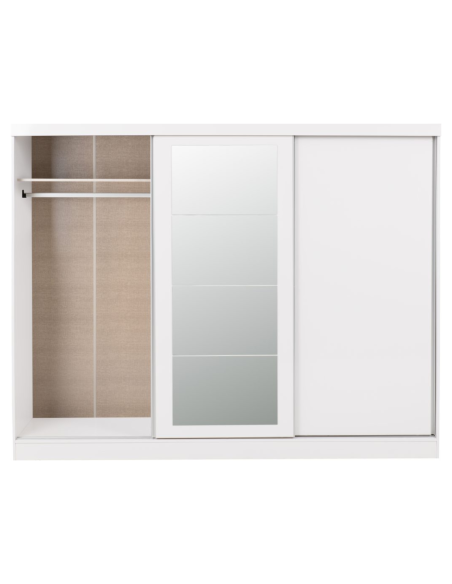 Nevada 3 Door Slider Wardrobe - White Gloss