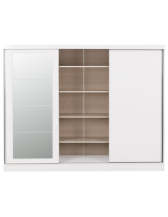 Nevada 3 Door Slider Wardrobe - White Gloss 2