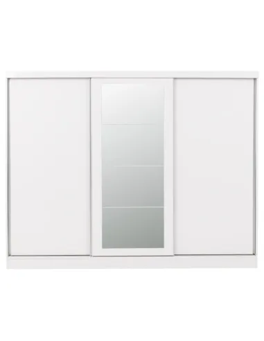Nevada 3 Door Slider Wardrobe - White Gloss