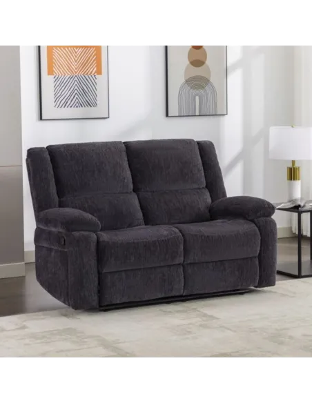 Ellington 2 Seater Recliner Sofa - Charcoal