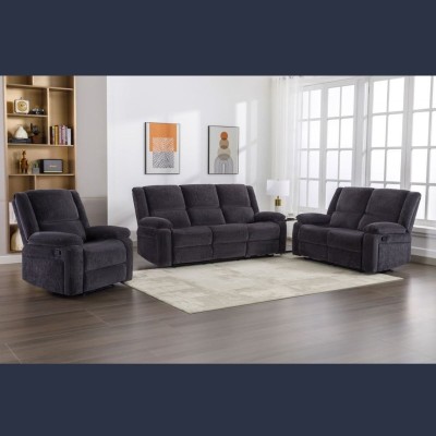 Ellington 3 Seater Recliner Sofa - Charcoal