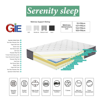 Serenity 4FT6 Paradise Mattress