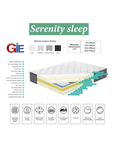Serenity 4FT6 Paradise Mattress