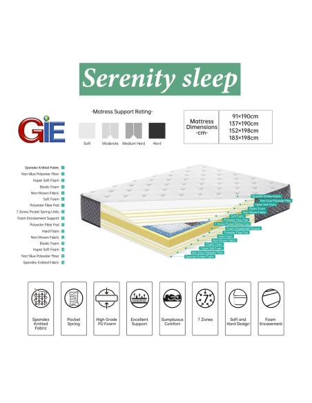 Serenity 4FT6 Paradise Mattress