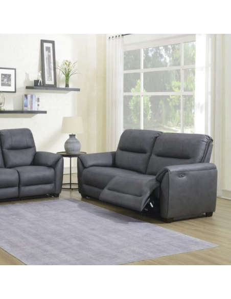 Ronan 2.5 Seater Power Recliner Sofa - Dark Grey