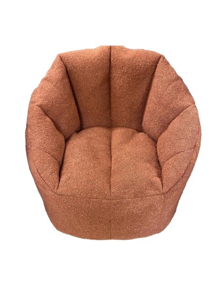 Chillax Bean Chair - Rust Boucle