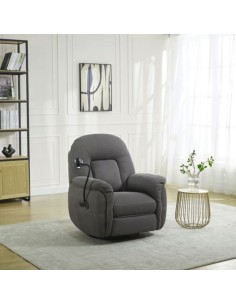 Reverie Reclining Chair with Phone Holder - Grey