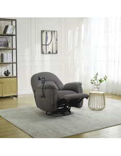 Reverie Reclining Chair with Phone Holder - Grey 2