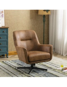 Modella Swivel Chair - Saddle Tan