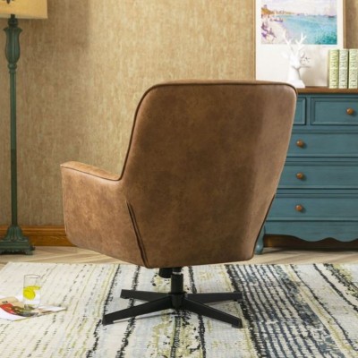 Modella Swivel Chair - Saddle Tan