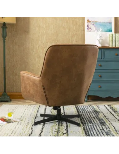Modella Swivel Chair - Saddle Tan