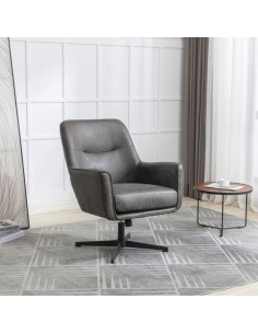 Modella Swivel Chair - Charcoal