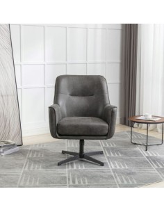 Modella Swivel Chair - Charcoal 2