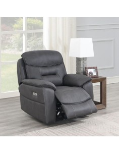 Frankie Power Recliner Armchair - Grey