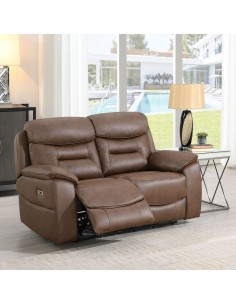 Frankie 2 Seater Power Recliner - Chestnut