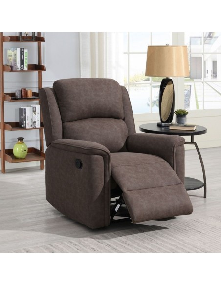 Campbell Recliner Armchair - Brown