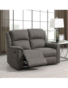 Campbell 2 Seater Recliner Sofa - Grey
