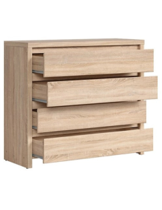 Lincoln 4 Drawer Chest - Sonoma Oak 2