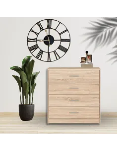 Devon 4 Drawer Chest - Sonoma Oak
