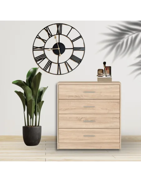 Devon 4 Drawer Chest - Sonoma Oak