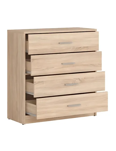 Devon 4 Drawer Chest - Sonoma Oak