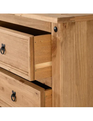 Corona 6 Drawer Chest - Distressed Waxed Pine