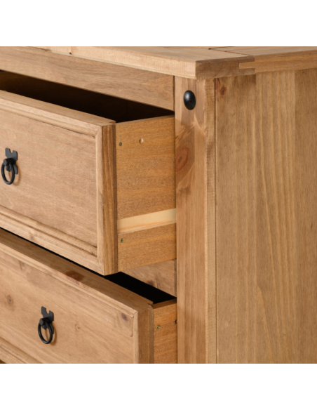 Corona 6 Drawer Chest - Distressed Waxed Pine