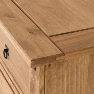 Corona 6 Drawer Chest - Distressed Waxed Pine