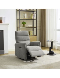 Starlene Swivel & Glide Chair - Light Grey