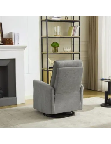 Starlene Swivel & Glide Chair - Light Grey