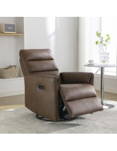 Starlene Swivel & Glide Chair - Chestnut