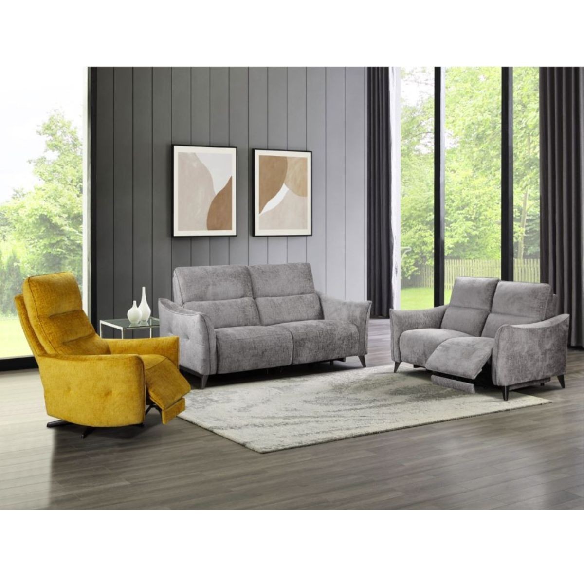 Sofia 3 Seater Sofa - Grey