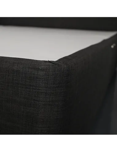 Designer 4FT6 Dream World Divan Base - Linen Charcoal