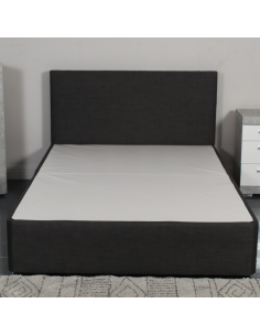 Designer Dream 4FT World Divan Base - Linen Charcoal 2