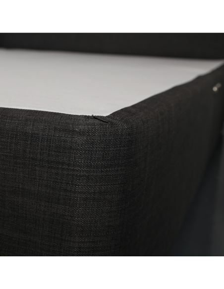 Designer Dream 4FT World Divan Base - Linen Charcoal