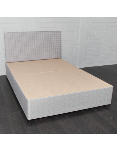Natural Sleep 6ft Ascot Brown Divan Base - No Drawers