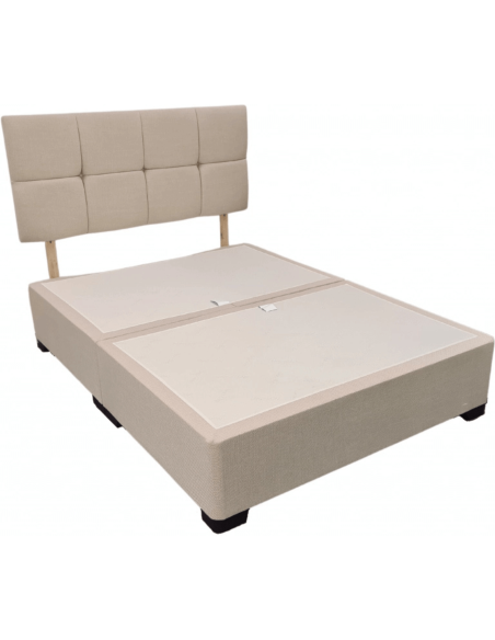 Tranquillity 4FT6 Divan Base - Pebble