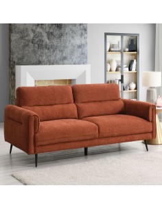 River 2.5 Seater Static Sofa - Terra