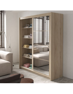 Berkshire 160 Sliding Door Wardrobe - Sonoma Oak