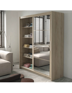 Berkshire 140 Sliding Door Wardrobe - Sonoma Oak